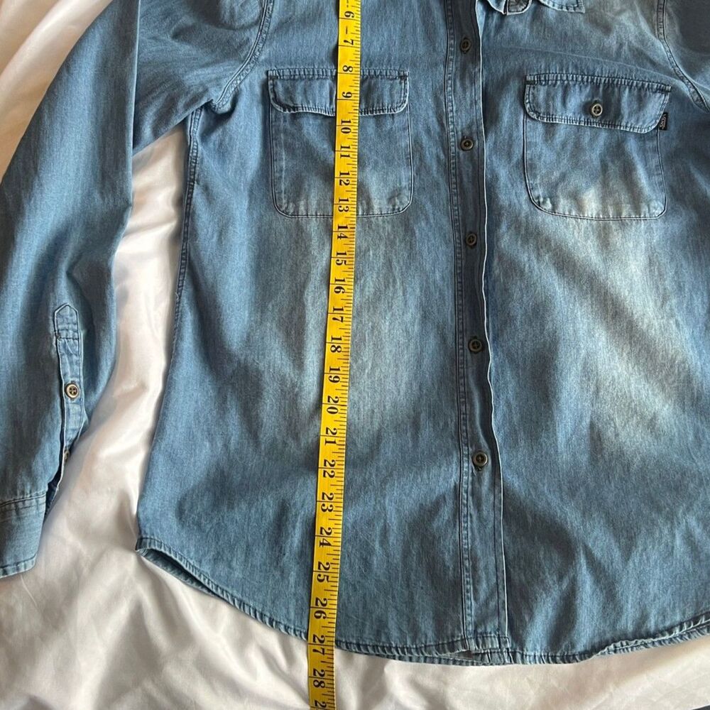 Vans Denim Button Down Womens Shirt XL - Picture 5 of 6